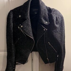 Club Monaco Textured Black Women's Blazer